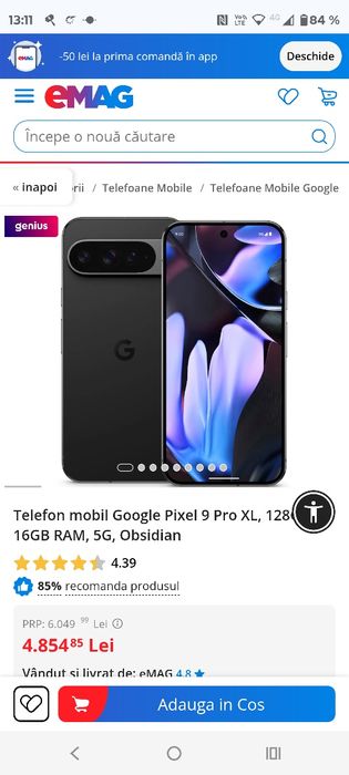 Google pixel 9 Pro Xl 128 GB /Garanție !