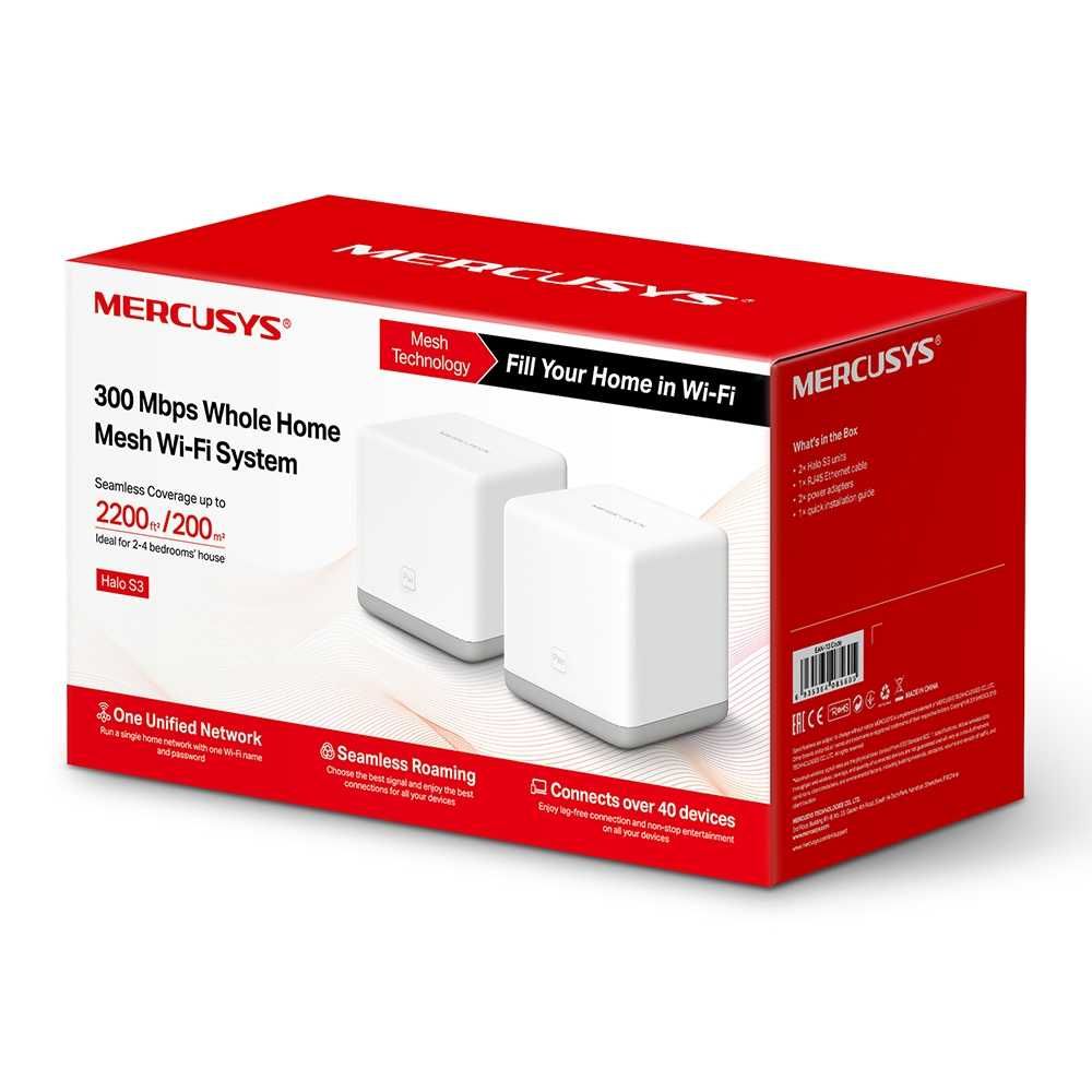 MERCUSYS Halo S3 /Halo S12 (3-pack) /Halo H50G (2-pack) Система Wi-Fi