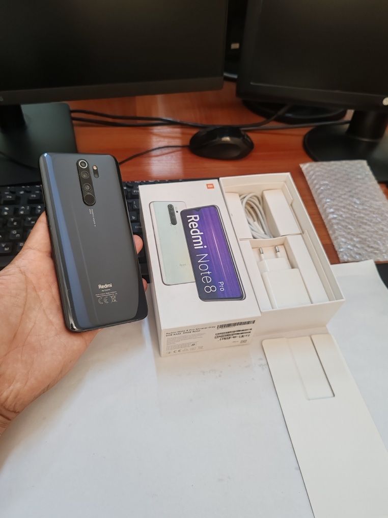 Redmi note 8pro 6/64gb(2022)ideal ochilmagan usta kurmagan aybi yuq
