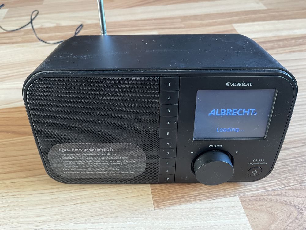 Albrecht DR 333 Desk Digital Aparat Radio DAB+, FM TouchScreen RDS