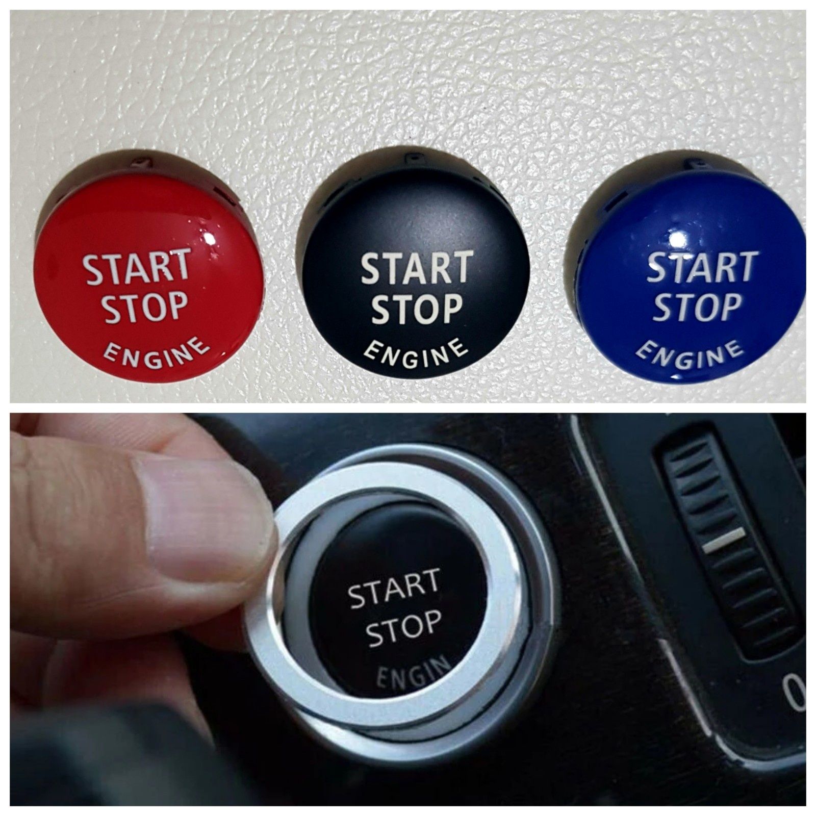 Carcasa Buton pornire Start Stop Bmw E90, E60, E70 E63 Inel decor