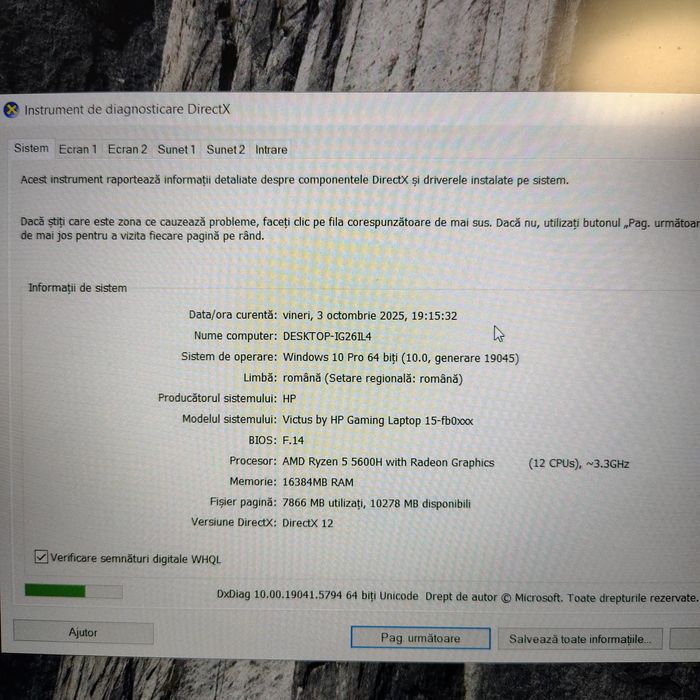 Laptop Gaming HP Victus 15