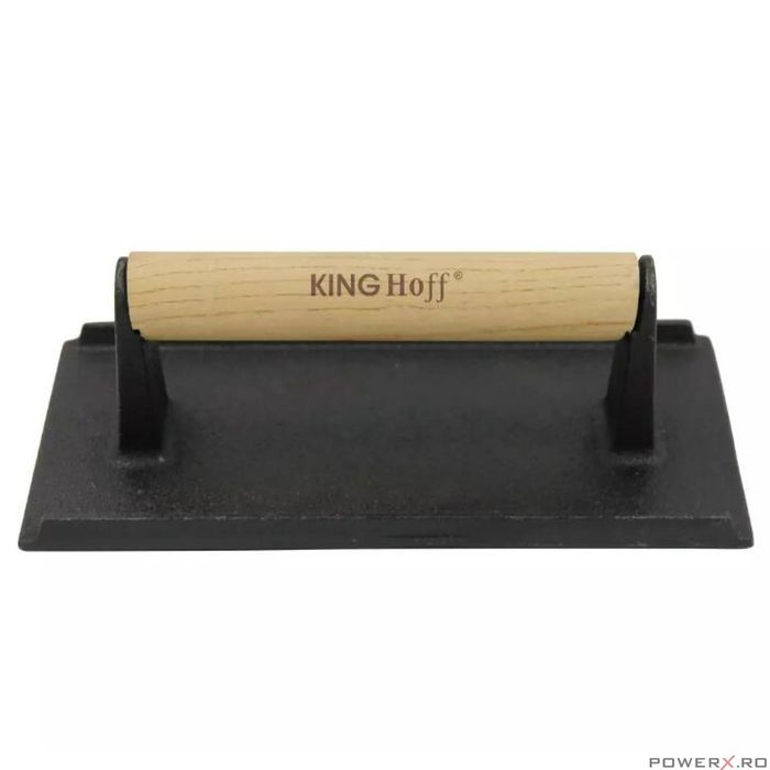 Presa dreptunghiulara pentru carne, hamburgeri, din fonta, 21 x 10,8