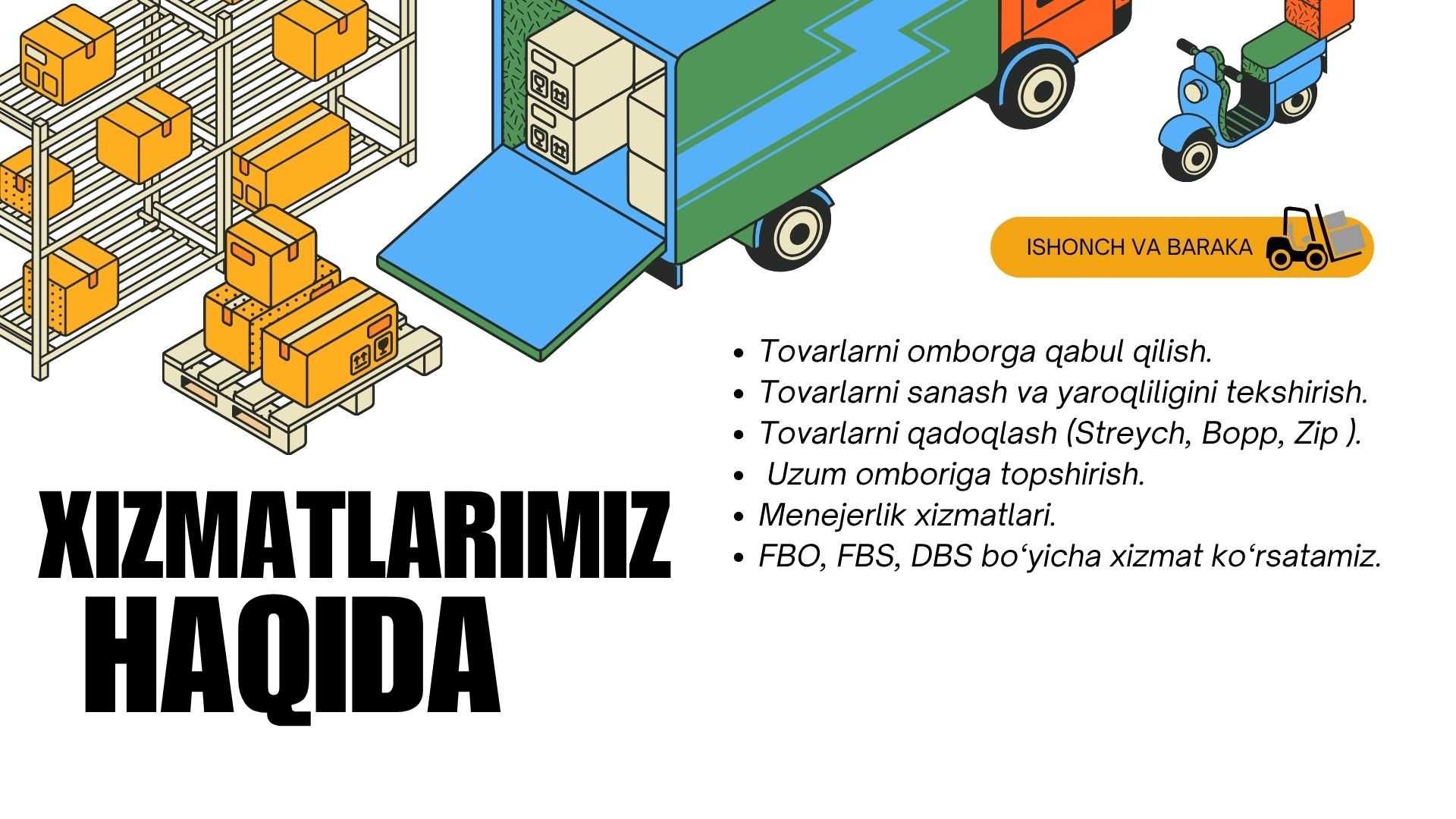 Uzum market sotuvchilari uchun fulfillment xizmatlari