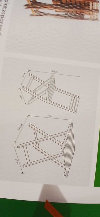 Комплект за балкон / Маса с 2 стола от акациева дървесина