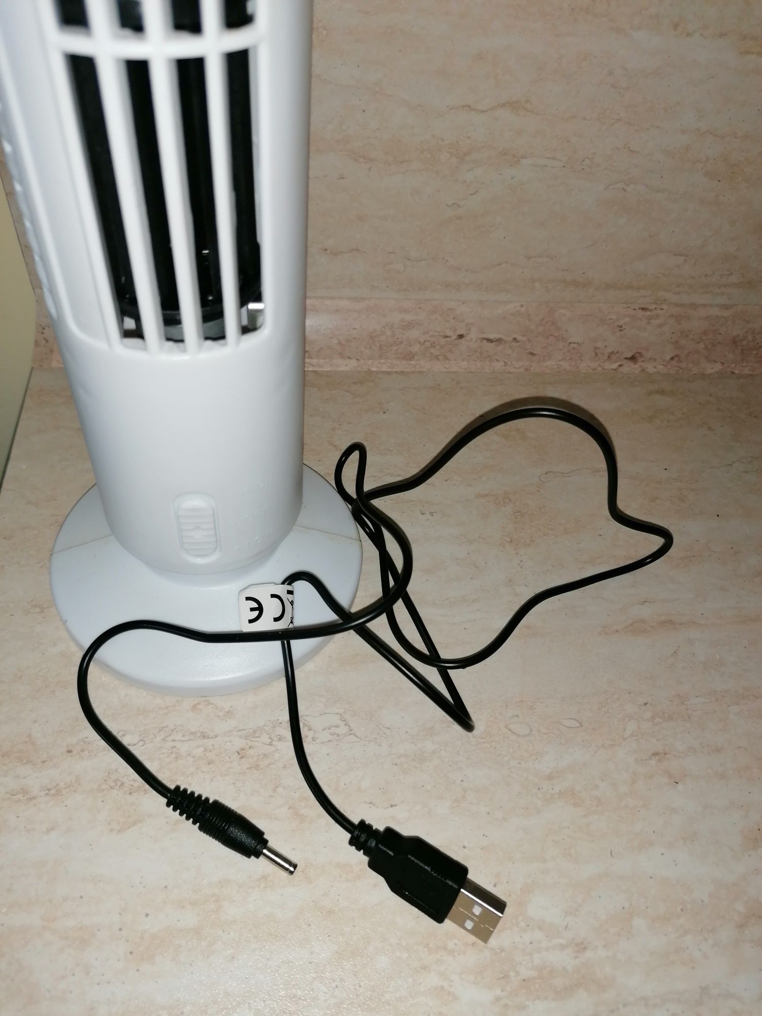 Портативен вентилатор за компютър - бял