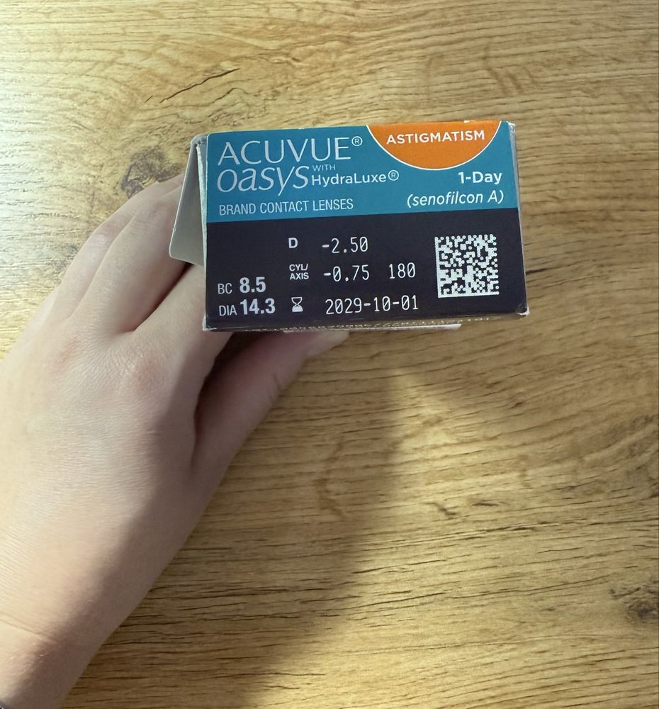 Продаются Астигматические однодневные контактные линзы Acuvue oasys