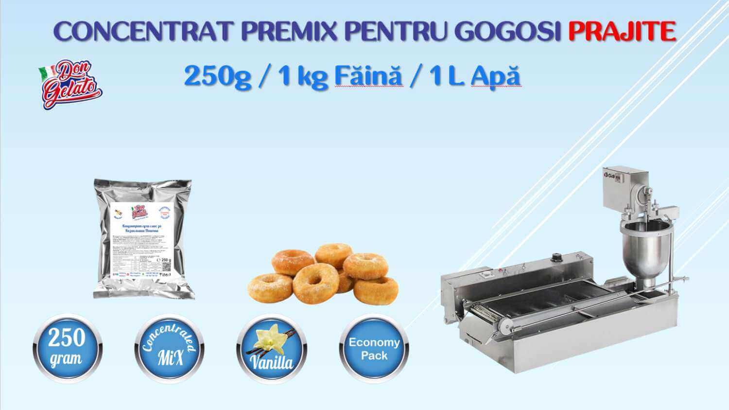 Concentrat PreMix pentru Gogoși Prajite Vanilie