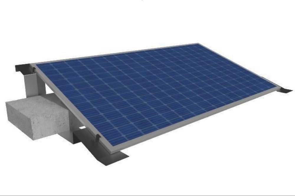 KIT structura montaj panouri solare acoperiș terasă 20 buc