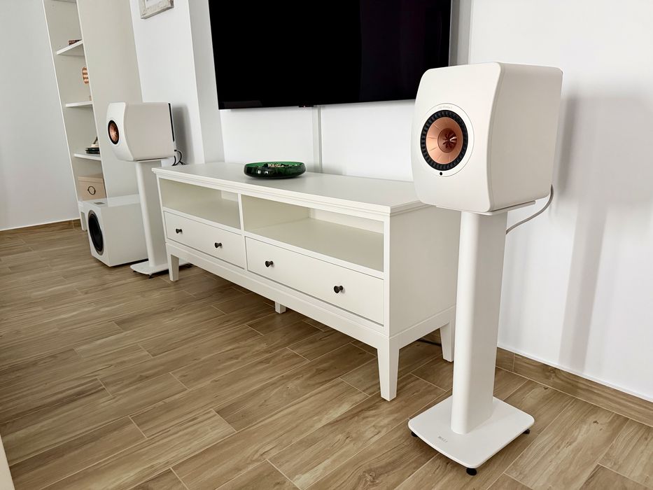 KEF LS50 w2 , standuri KEF S2 + subwoofer Bowers&Wilkins DB4S