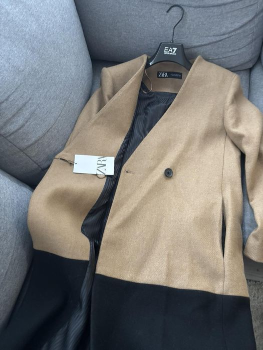 Палто Zara със вълна в състава