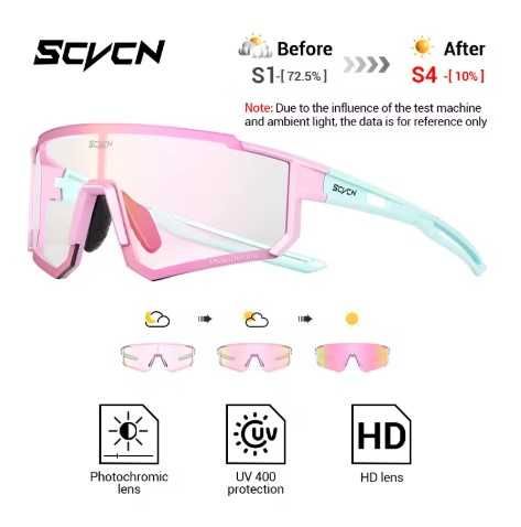 Ochelari ciclism fotocromici SVCN large noi diverse culori