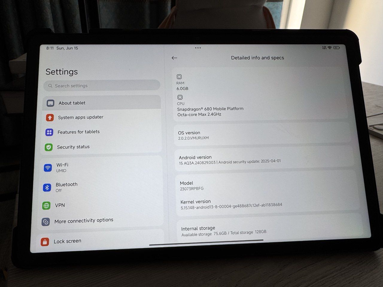 Xiaomi Pad SE 6+6/128 sotiladi