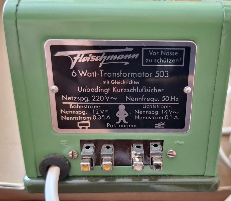Trnsformator Fleischmann 503 pentru trenulete