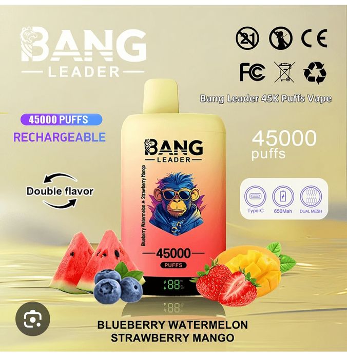 REDUS!Bang Leader 45000 Puffs 2 Arome Reîncărcabil