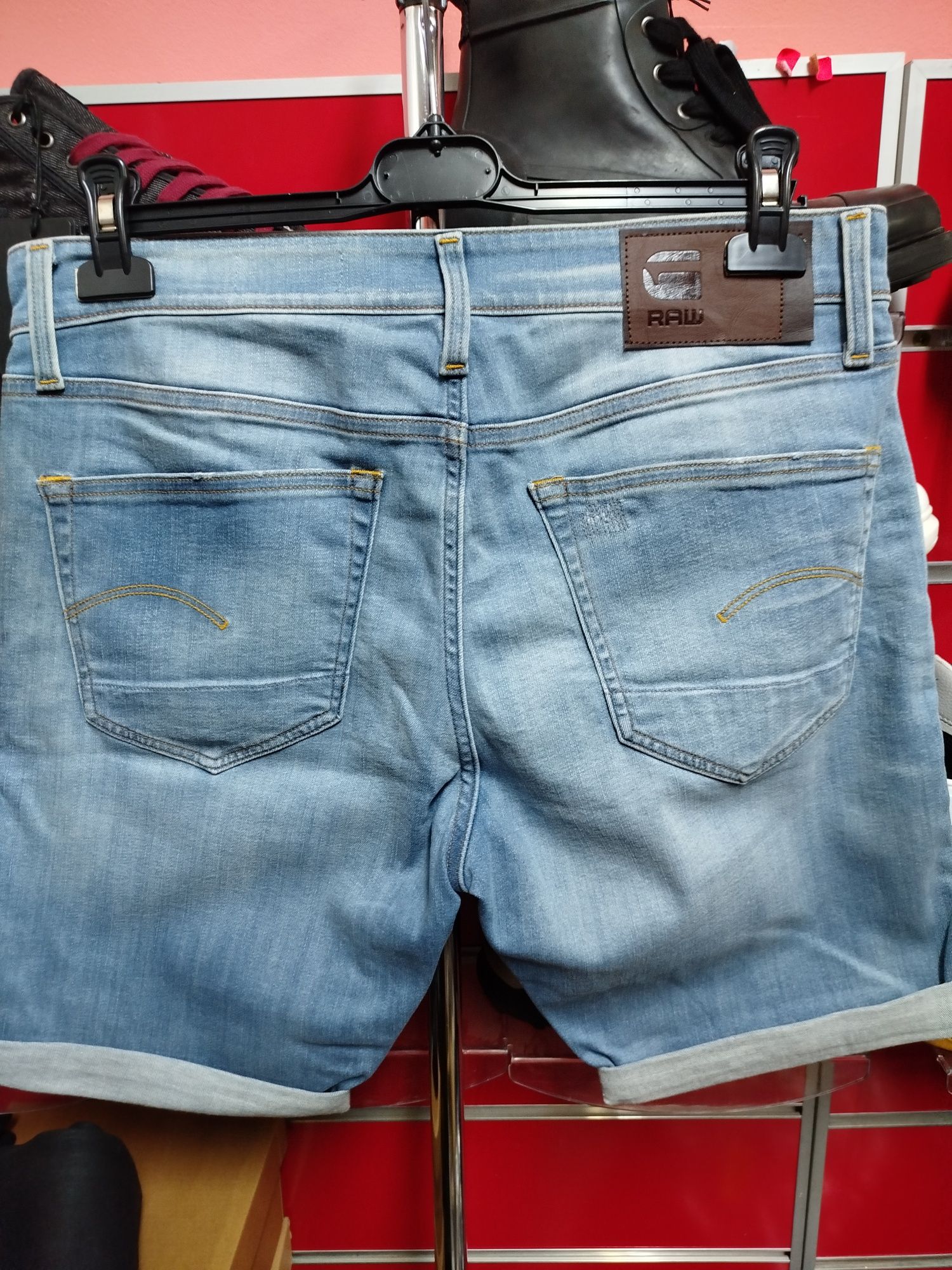 Оригинални къси дънки G-Star Raw 3301 Slim W33 нови мъжки
