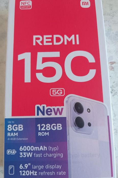 Telefon REDMI C15 nou si o cartelă orange prepay