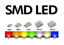 LED SMD 0603 0805 1206 1210 3528 plcc2 plcc4 alb roșu verde albastru