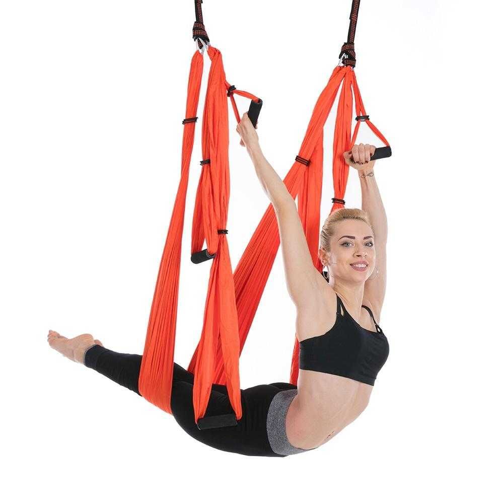 Hamac Terapeutic Aero Yoga Hammock cu sistem prindere in tavan CADOU