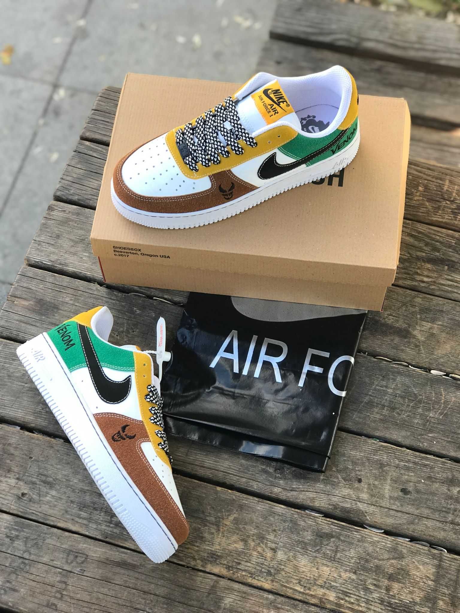 Nike AF1 low wmns alb/verde/maro