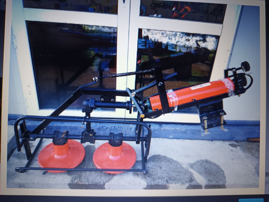 Cositoare rotativa pe curea, 2 tamburi spate, 100 cm, TB09