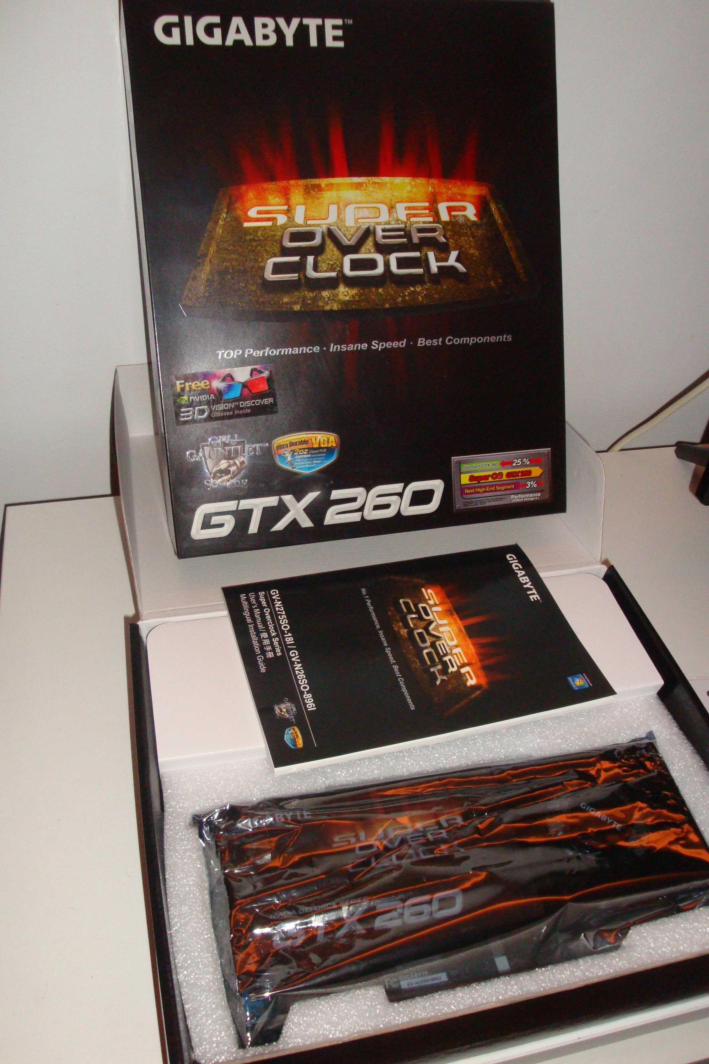 Placa video gigabyte retro pentru colectie nvidia geforce gtx260 noua
