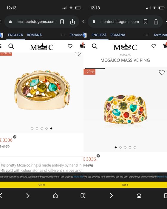 Cruce aur si inel aur