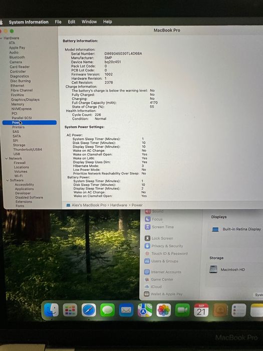 MacBook Pro 2019 A2159 cu touchbar