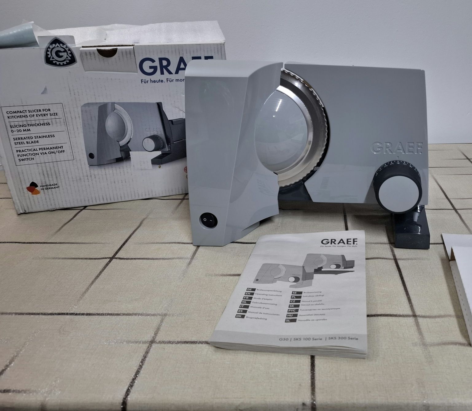 Метална Колбасорезачка Graef Twin Sliced ​​Kitchen G52 Grey (MAT) 170W