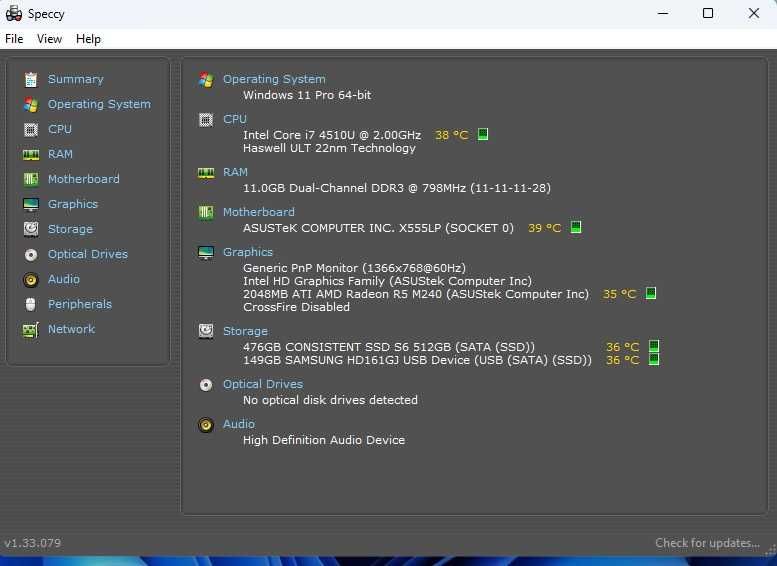 Laptop Asus I7 4510u SSD 512 Gb 15.6 40Cm Ram 12Gb Video dedicat