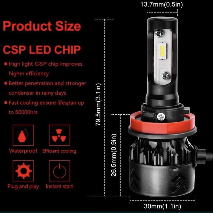 LED крушки H1 за автомобил LTPAG