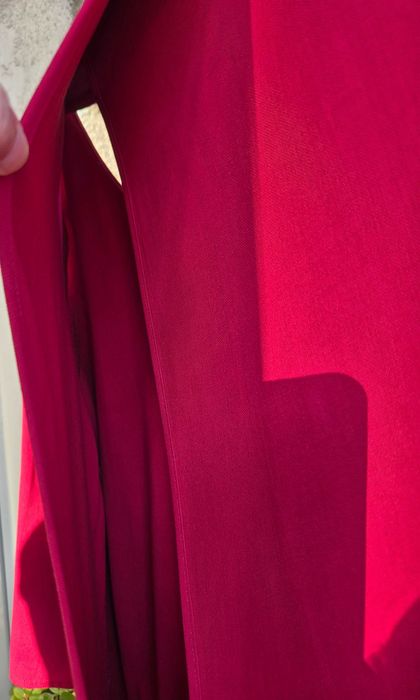 Vand bluza dama, rosu burgund, din vascoza naturala, 42, frantuzeasca