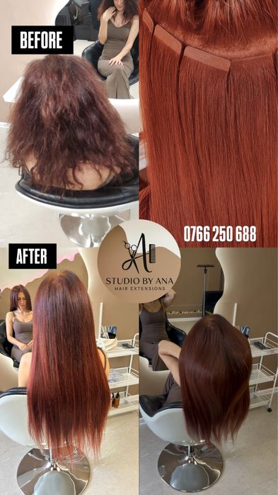 Extensii tape in / tape on /montaj /demontaj