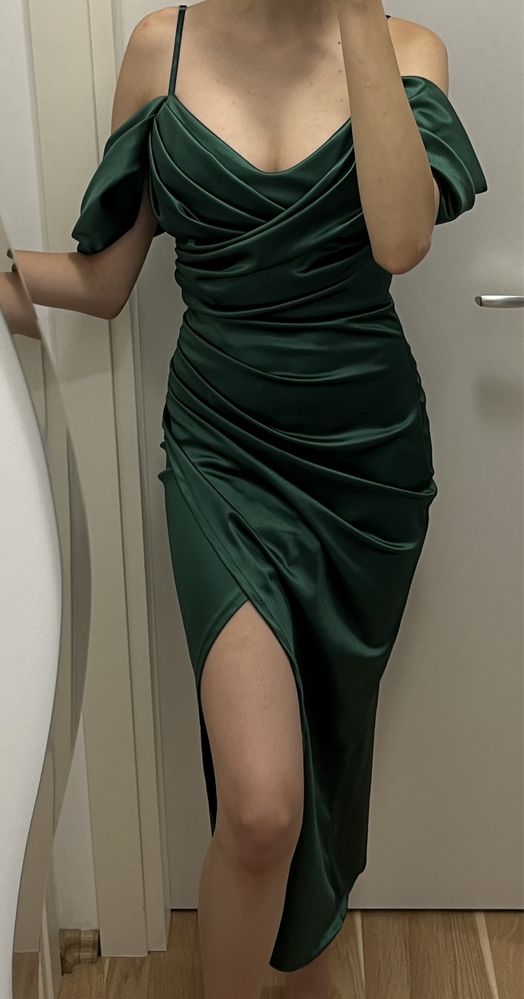 Rochie de seara verde smarald