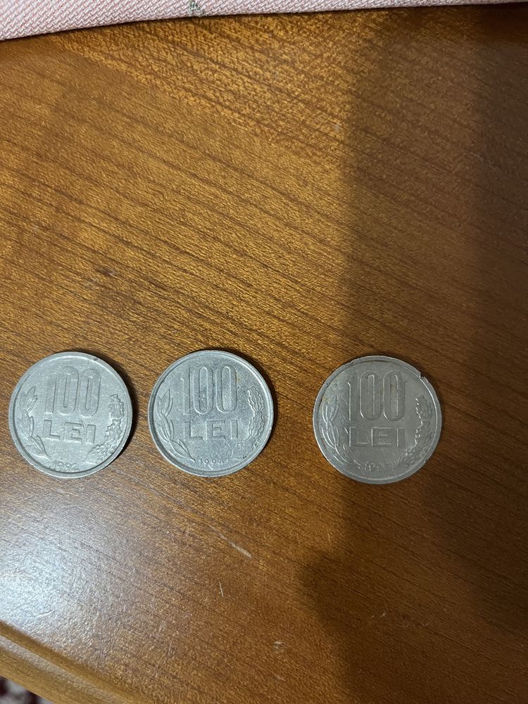 Monede 100 lei Mihai Viteazul ani: 1992, 1993 si 1994