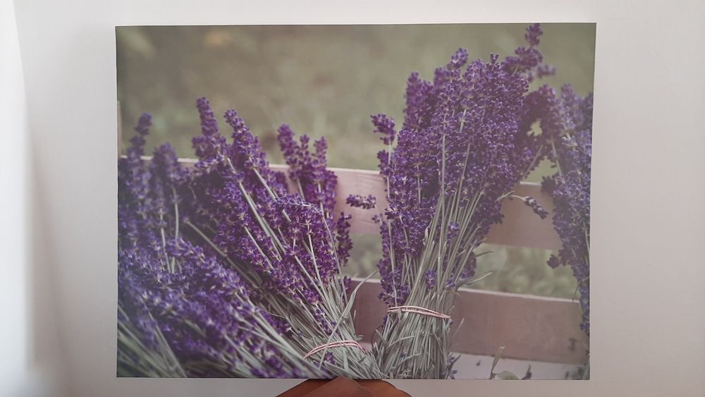 Tablou peisaj cu lavanda decorațiuni