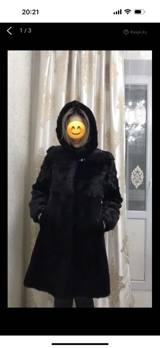 Продам шубу с капюшоном