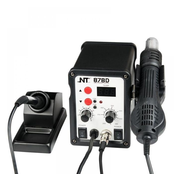 Паяльна станция NT 878D (Паяльник+фен)