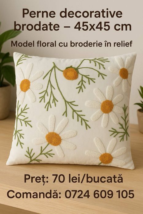 Perne decorative brodate