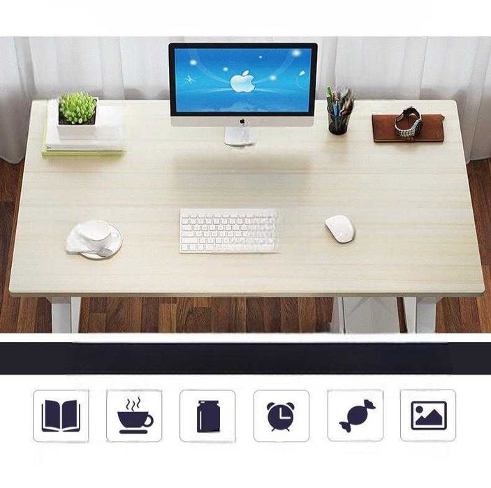 Birou design modern,gaming,multifunctional,raft depozitare,100x60x72cm