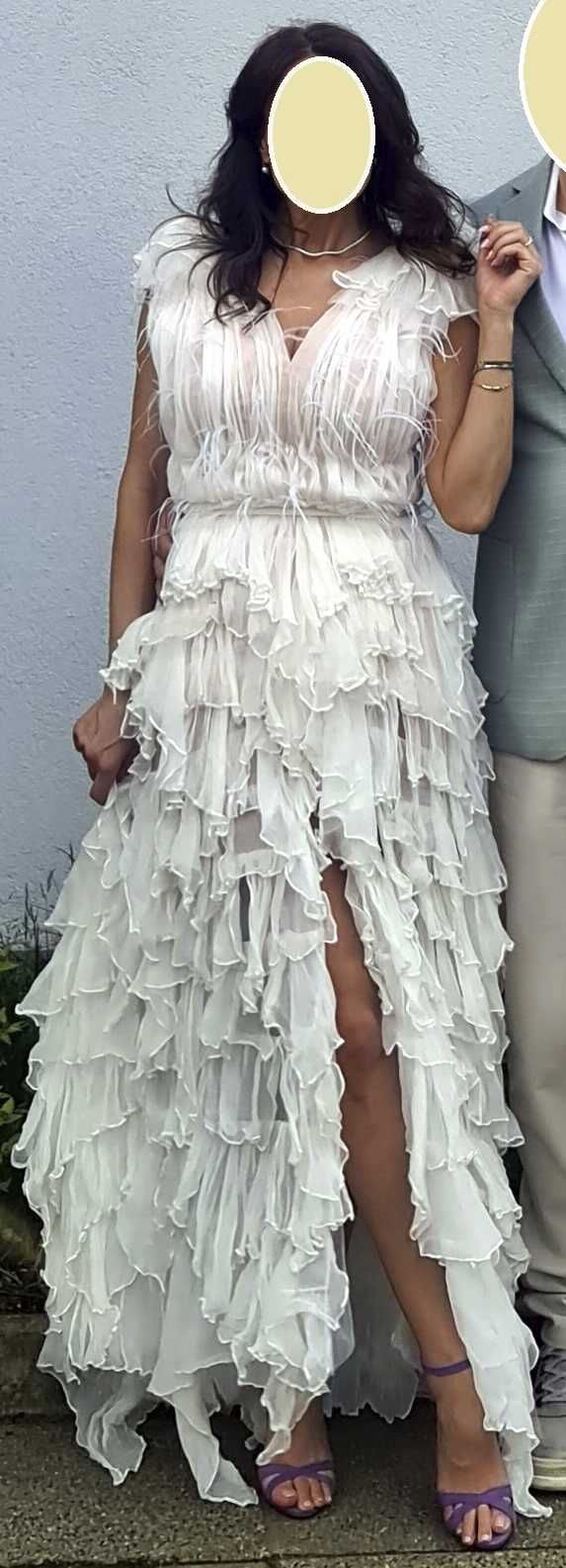 Rochie ADELE by Norina Stoica din mătase cu volane