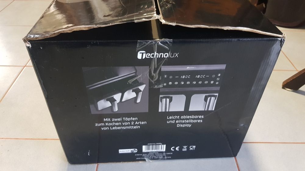 Vand friteoza cu 2 compartimente Technolux