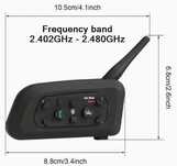 Интерком V6 Plus Motorcycle Helmet Wireless Intercom