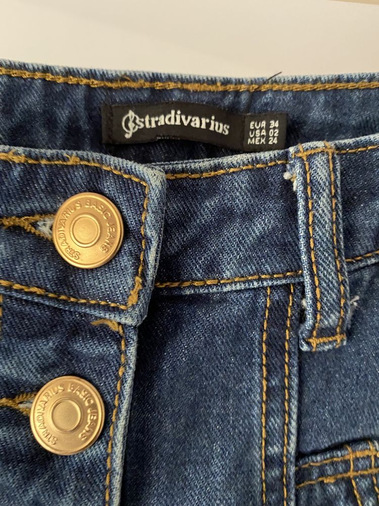 Fustă denim Stradivarius