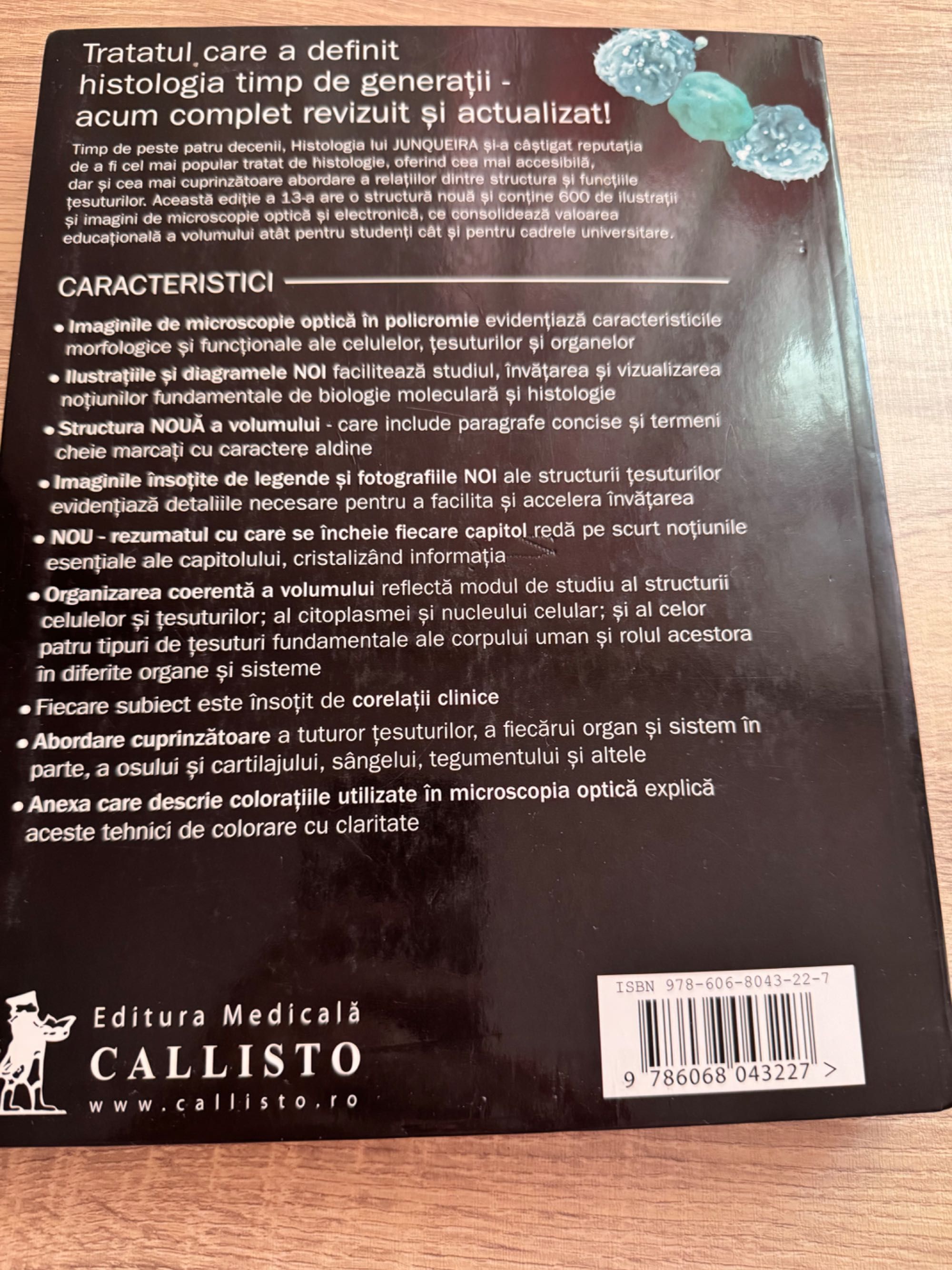 Junqueira, Histologie, Tratat si Atlas - Anthony L. Mescher