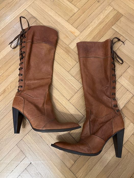 Cizme din piele nr. 39