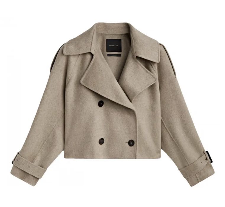 Вълнено късо палто MASSIMO DUTTI