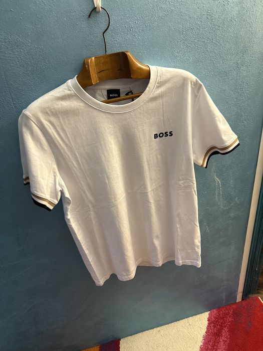 Tricou Boss alb Premium
