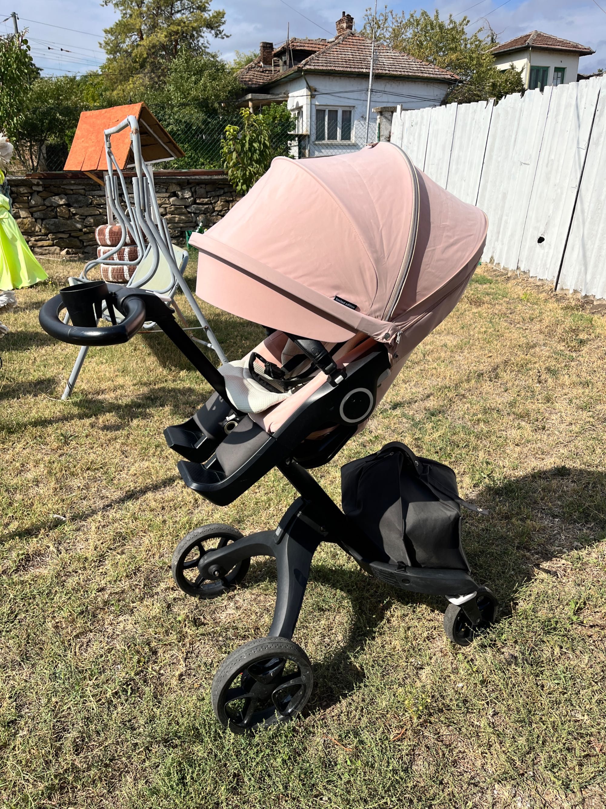 Stokke V6 limited edition в бебешко розово