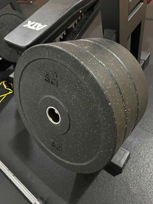 Set discuri olimpice Bumper de cauciuc granulat ATX